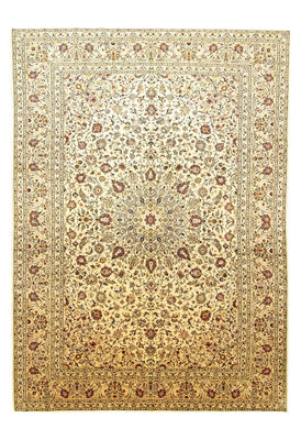 Tapis persan - Keshan - 398 x 295 cm - marron