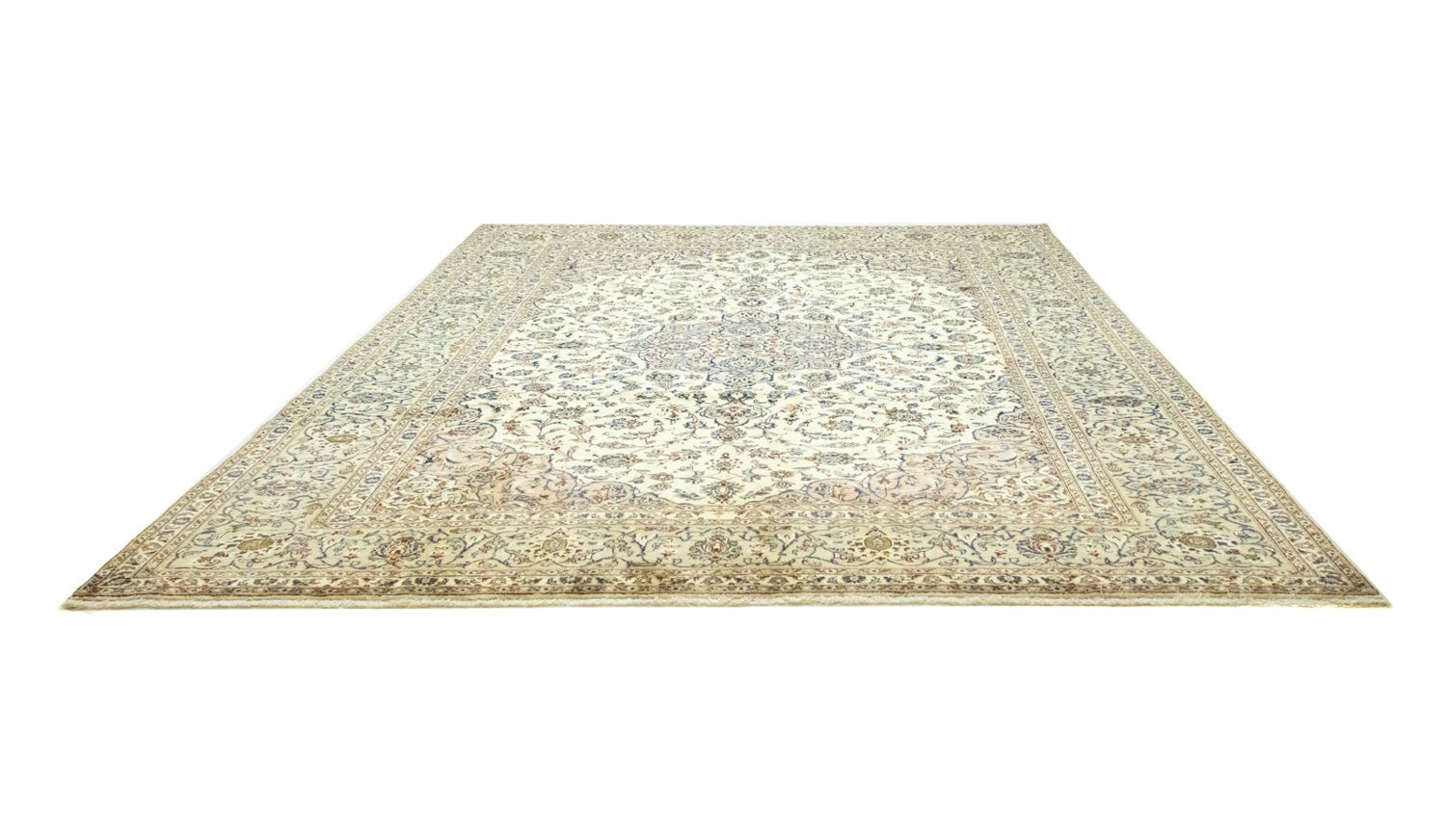 Tapis persan - Keshan - 404 x 292 cm - beige