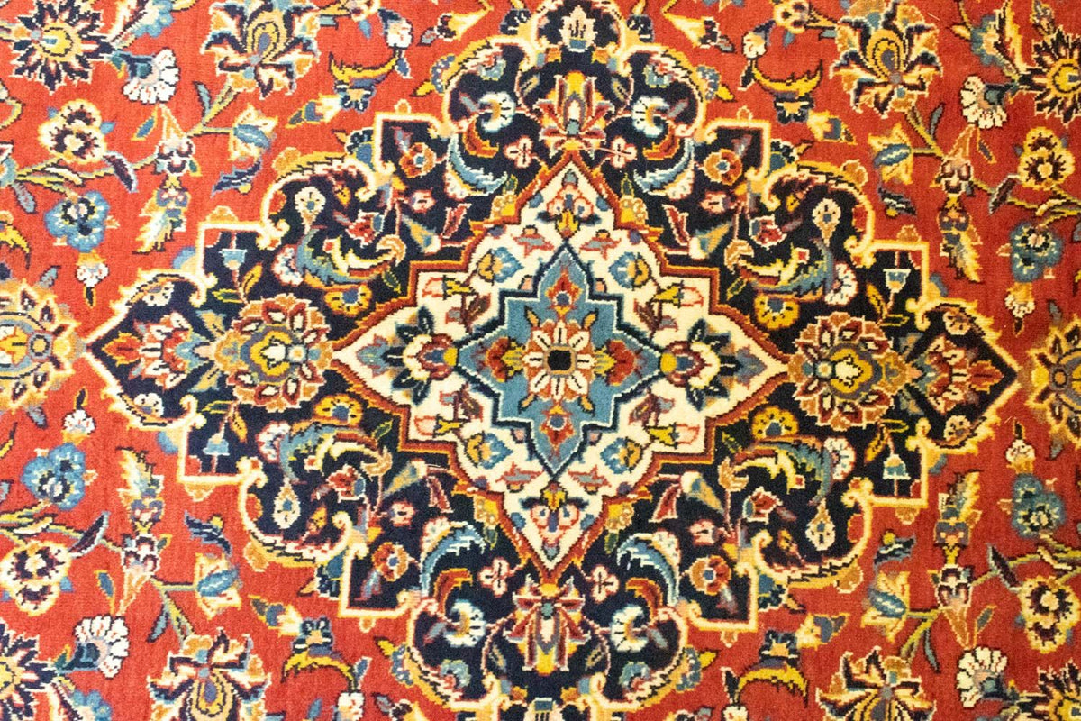 Tapis persan - Keshan - 382 x 270 cm - orange