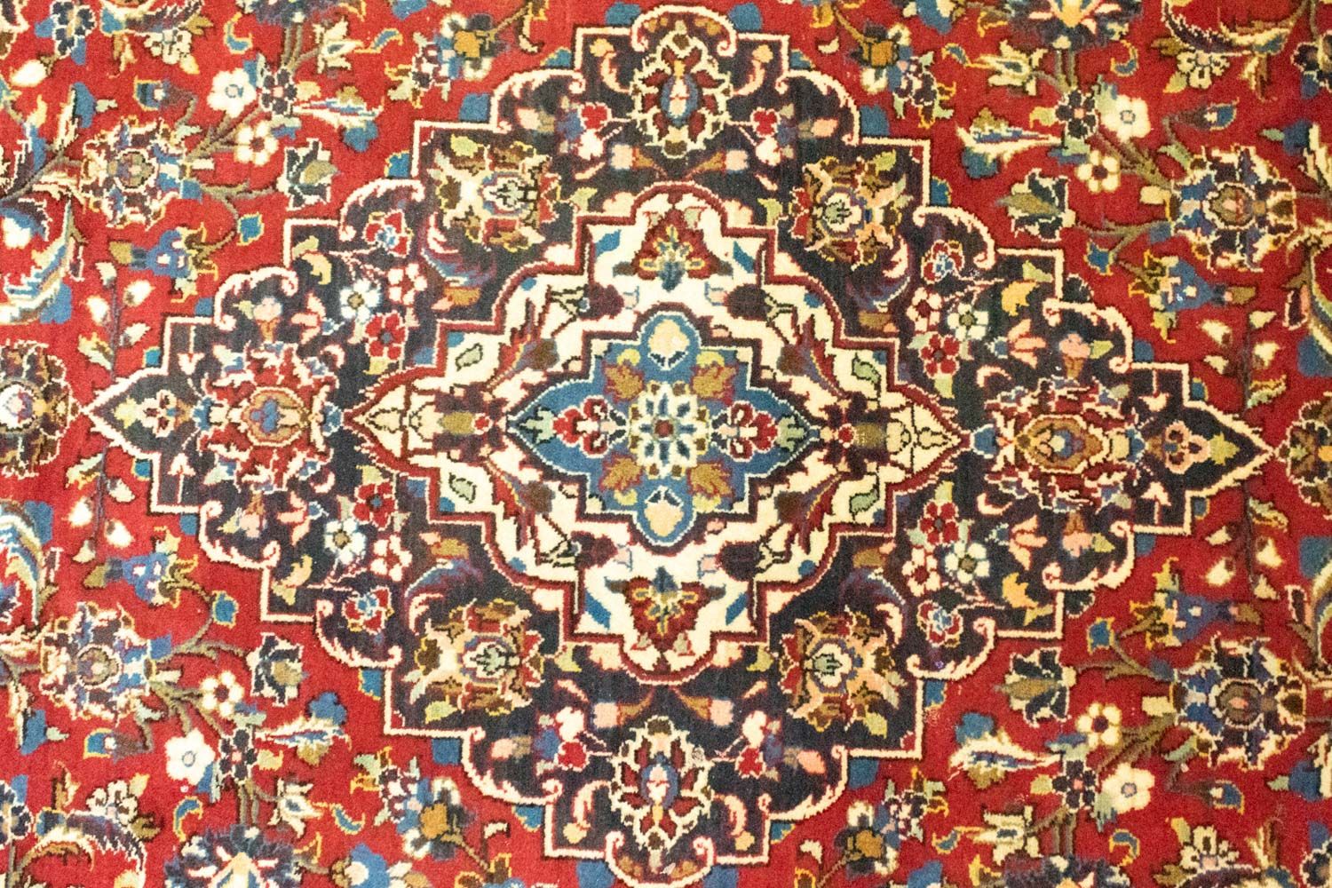 Tapis persan - Keshan - 356 x 251 cm - rouge