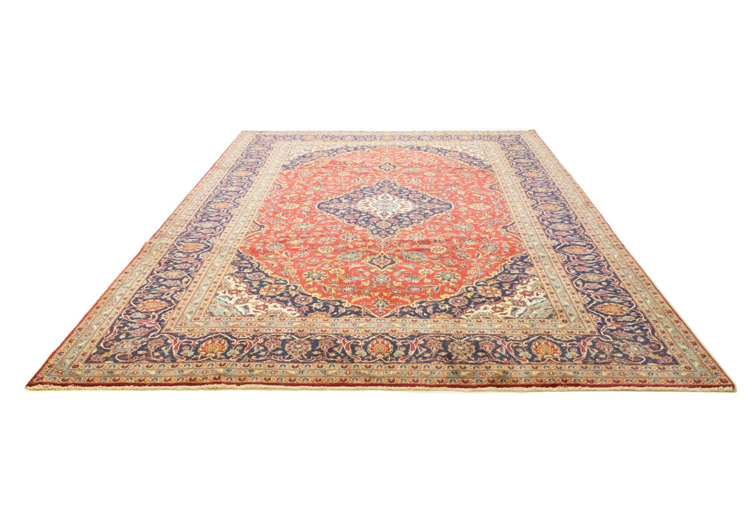 Tapis persan - Keshan - 345 x 251 cm - rouge