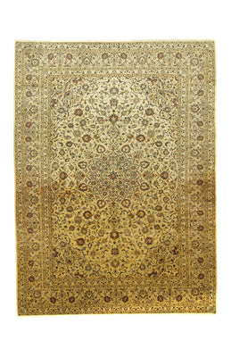 Tapis persan - Keshan - 350 x 254 cm - beige