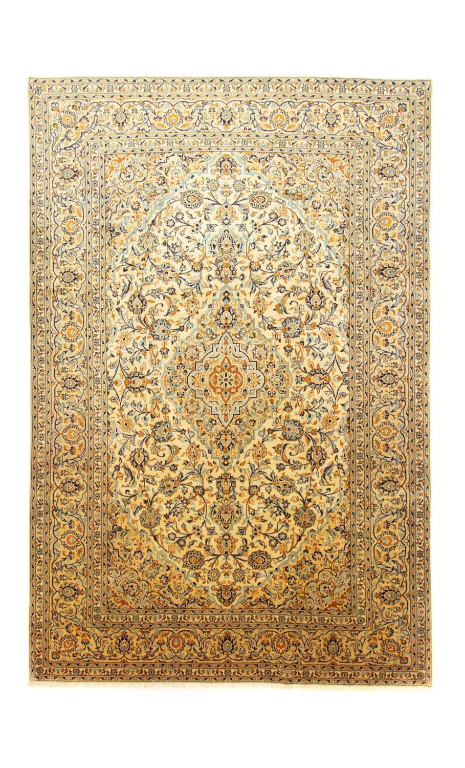 Tapis persan - Keshan - 369 x 246 cm - beige