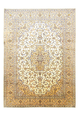 Tapis persan - Keshan - 396 x 293 cm - beige