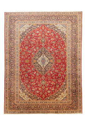 Tapis persan - Keshan - 391 x 294 cm - rouge