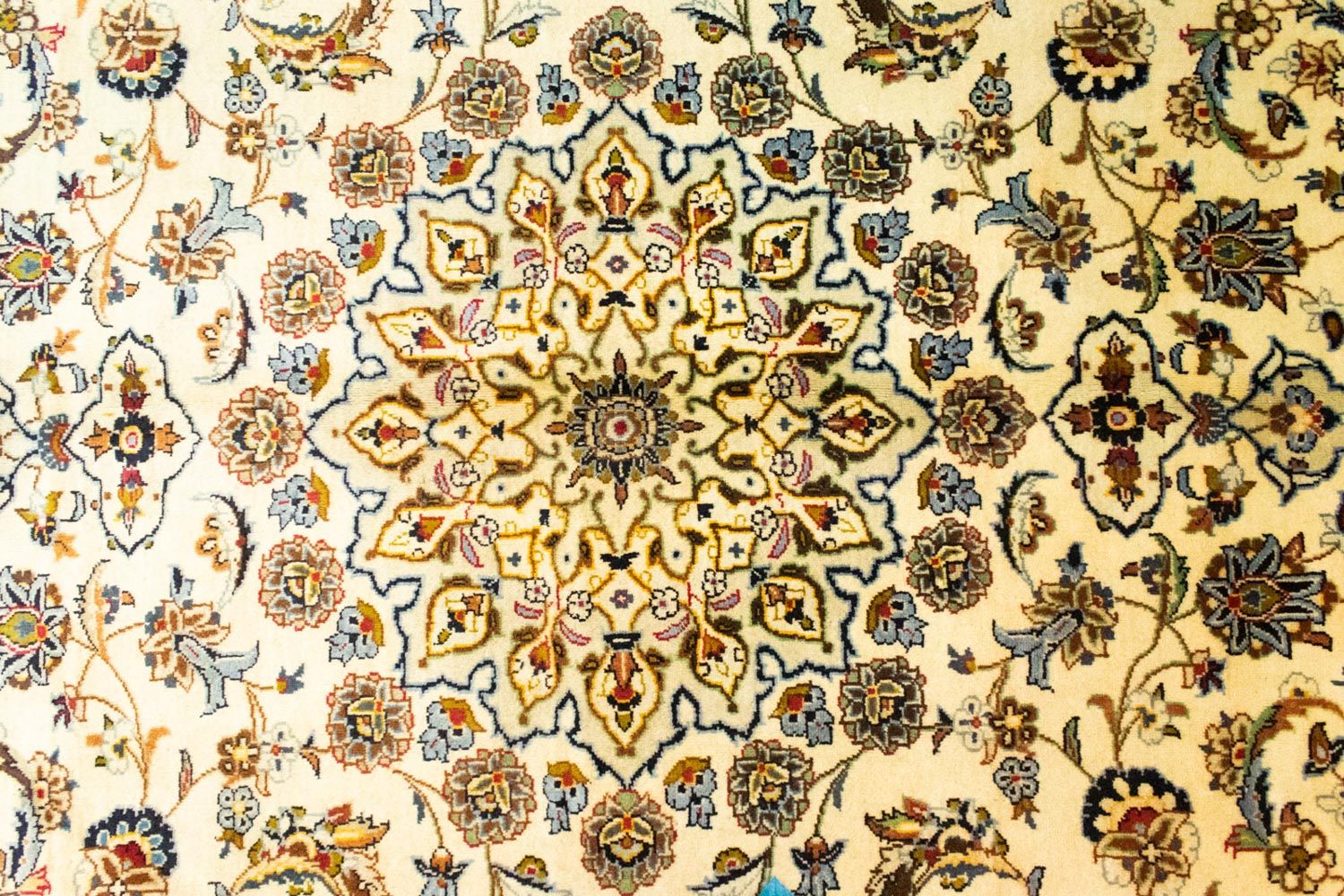 Tapis persan - Keshan - 295 x 195 cm - beige