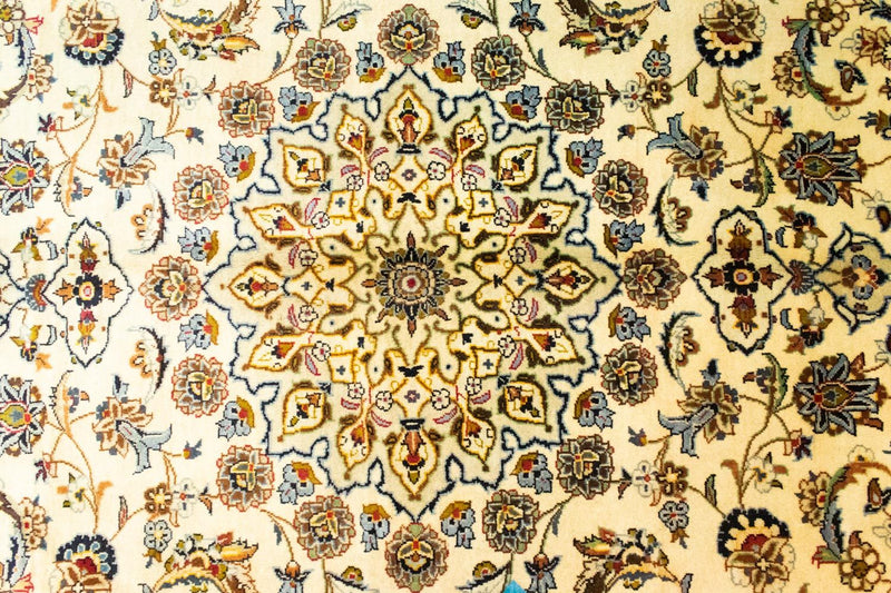 Tapis persan - Keshan - 295 x 195 cm - beige
