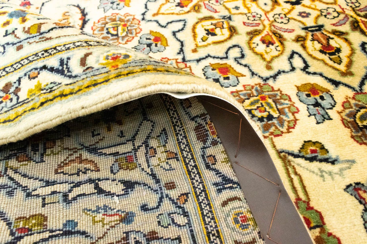 Tapis persan - Keshan - 295 x 195 cm - beige