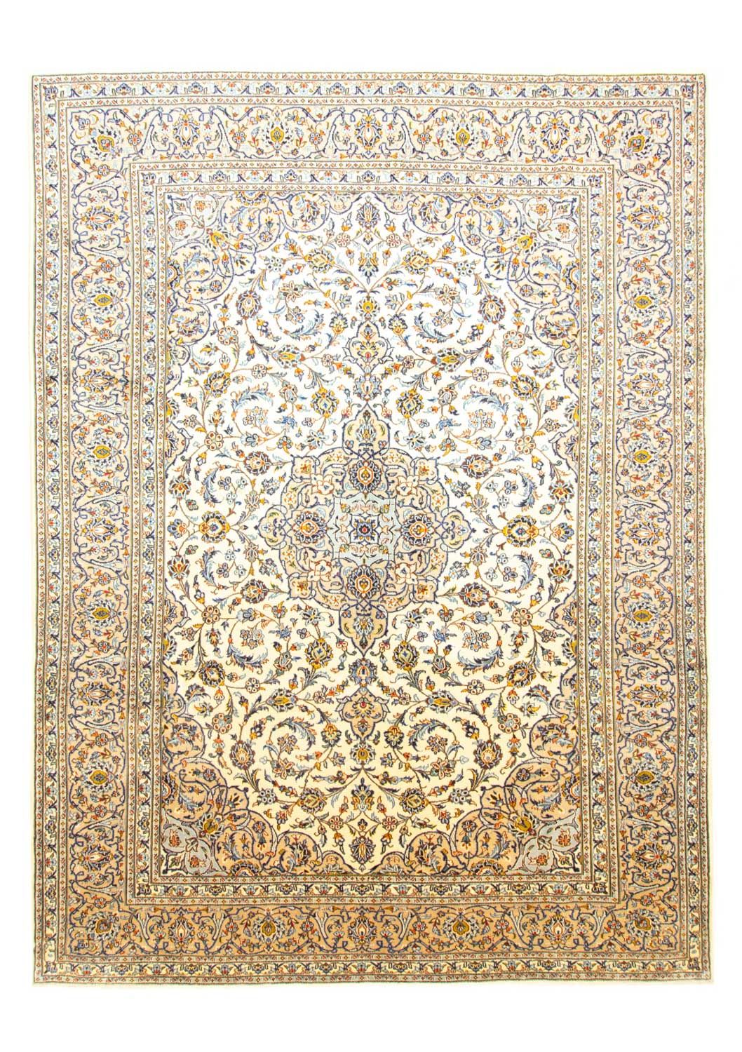Tapis persan - Keshan - 388 x 288 cm - beige