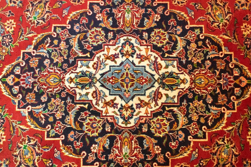 Tapis persan - Keshan - 398 x 298 cm - rouge
