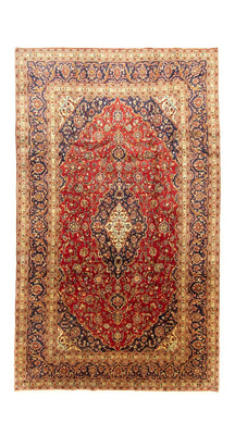 Tapis persan - Keshan - 346 x 207 cm - rouge