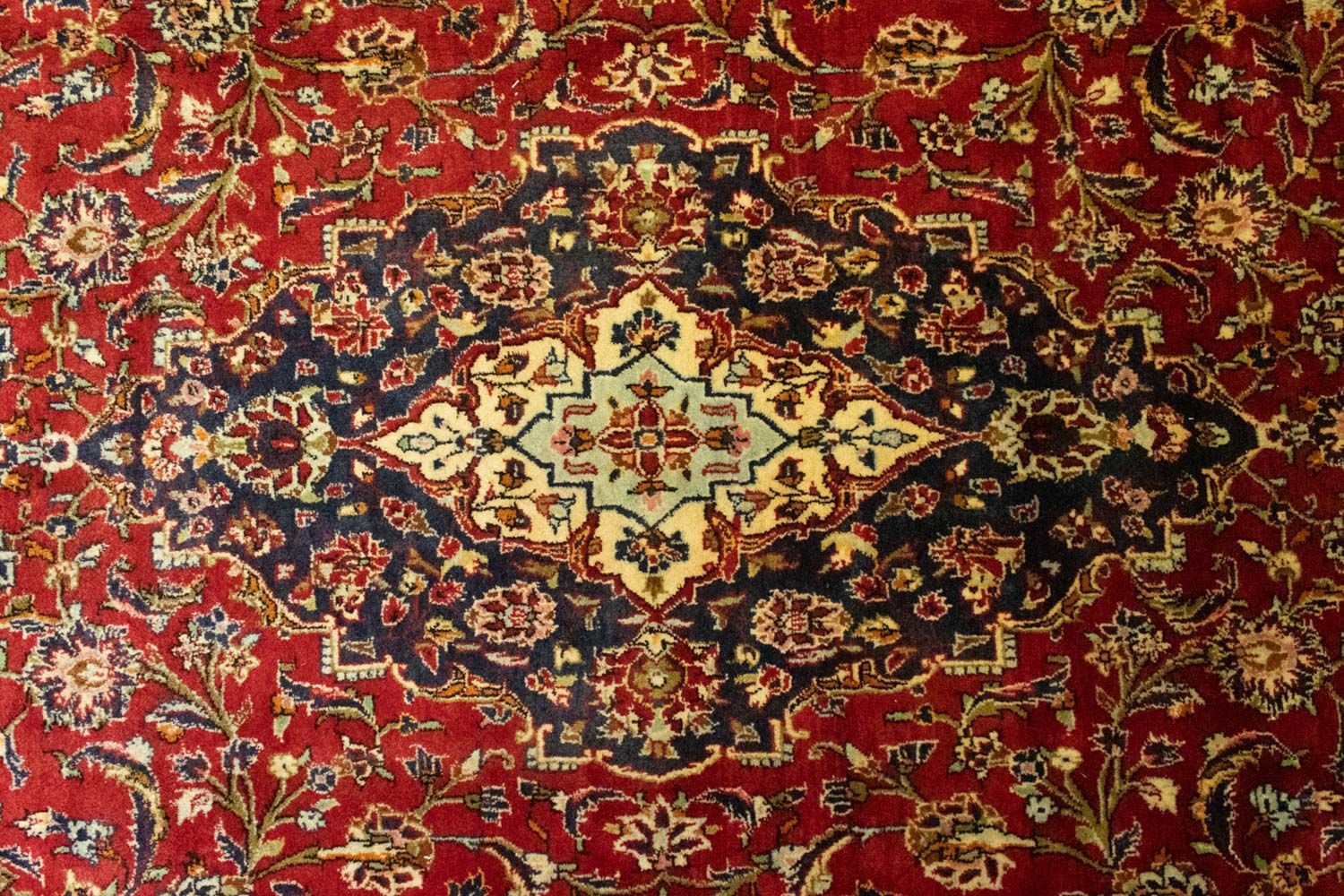 Tapis persan - Keshan - 346 x 207 cm - rouge