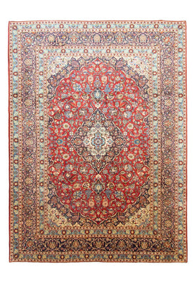 Tapis persan - Keshan - 384 x 280 cm - rouge