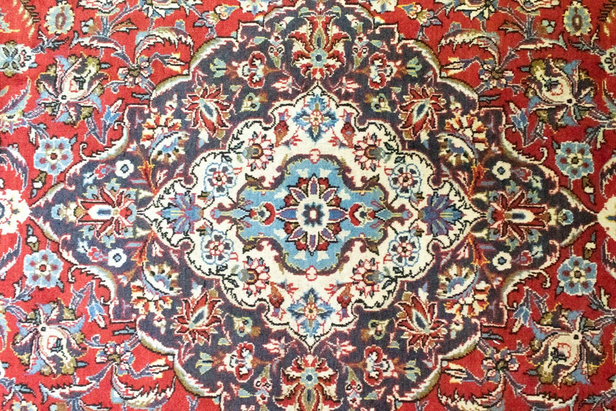 Tapis persan - Keshan - 384 x 280 cm - rouge