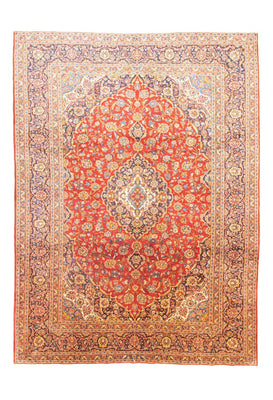 Tapis persan - Keshan - 406 x 307 cm - orange