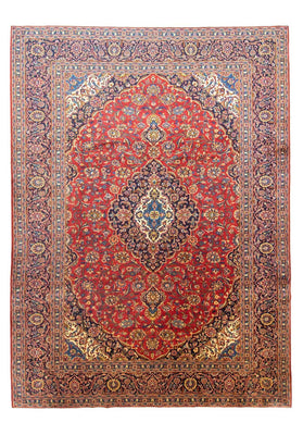 Tapis persan - Keshan - 417 x 304 cm - rouille