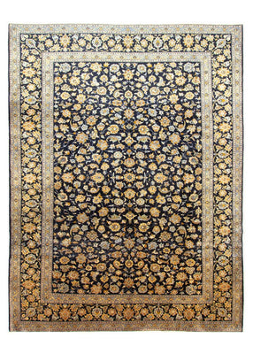 Tapis persan - Keshan - 410 x 311 cm - bleu