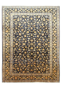 Tapis persan - Keshan - 410 x 311 cm - bleu