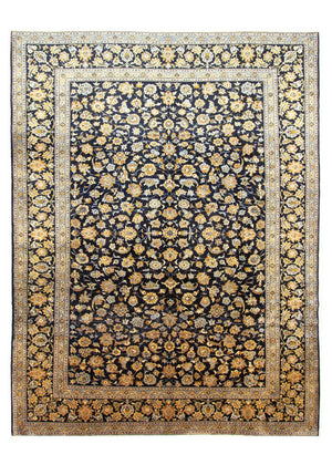 Tapis persan - Keshan - 410 x 311 cm - bleu