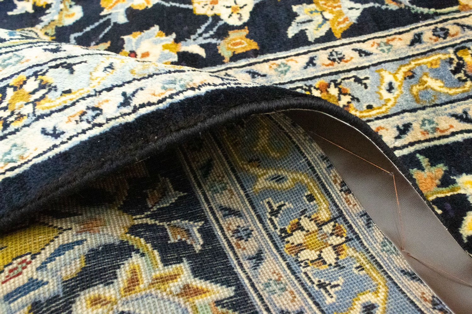Tapis persan - Keshan - 410 x 311 cm - bleu