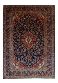 Tapis persan - Keshan - 419 x 298 cm - bleu