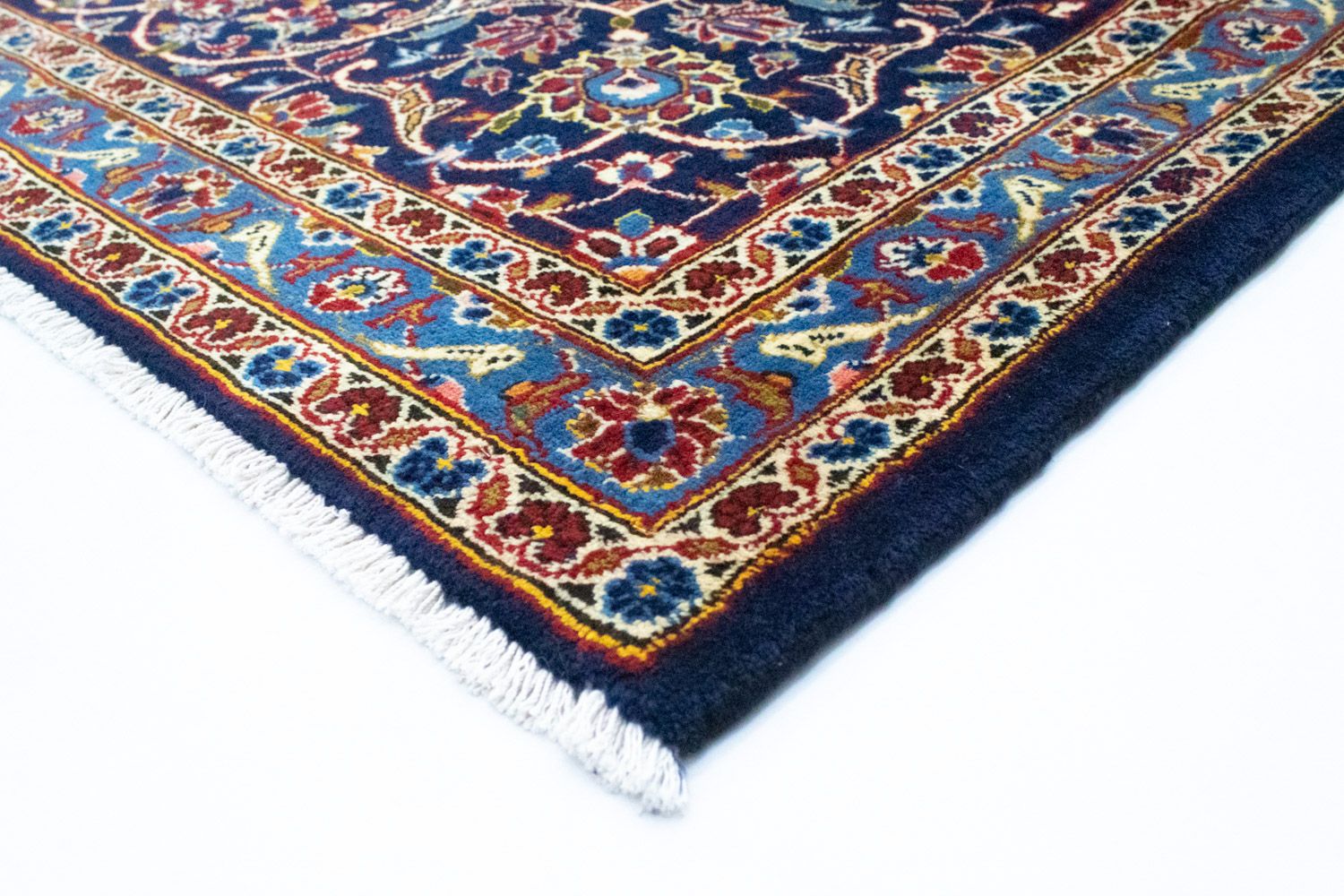 Tapis persan - Keshan - 419 x 298 cm - bleu