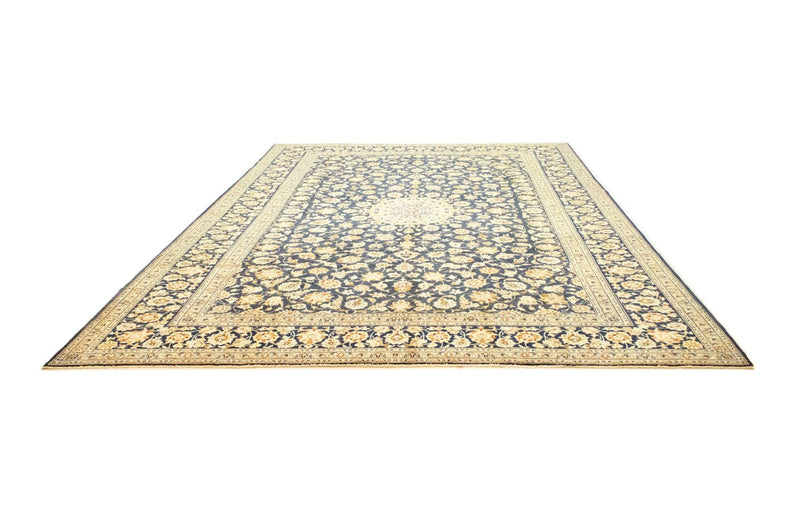 Tapis persan - Keshan - 423 x 298 cm - bleu