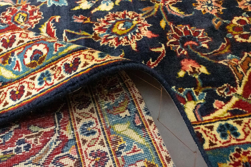 Tapis persan - Keshan - 405 x 294 cm - bleu