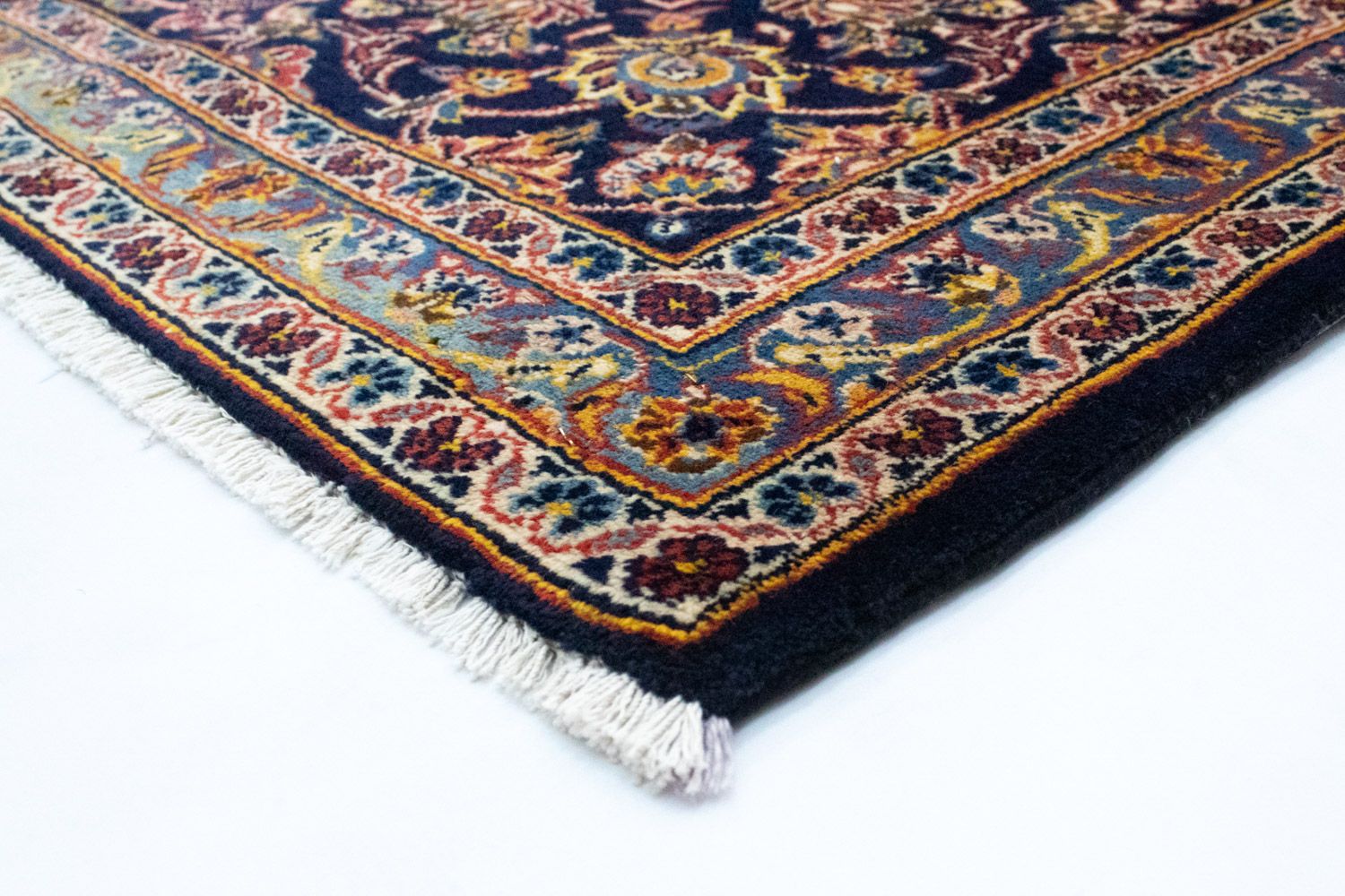 Tapis persan - Keshan - 396 x 287 cm - bleu