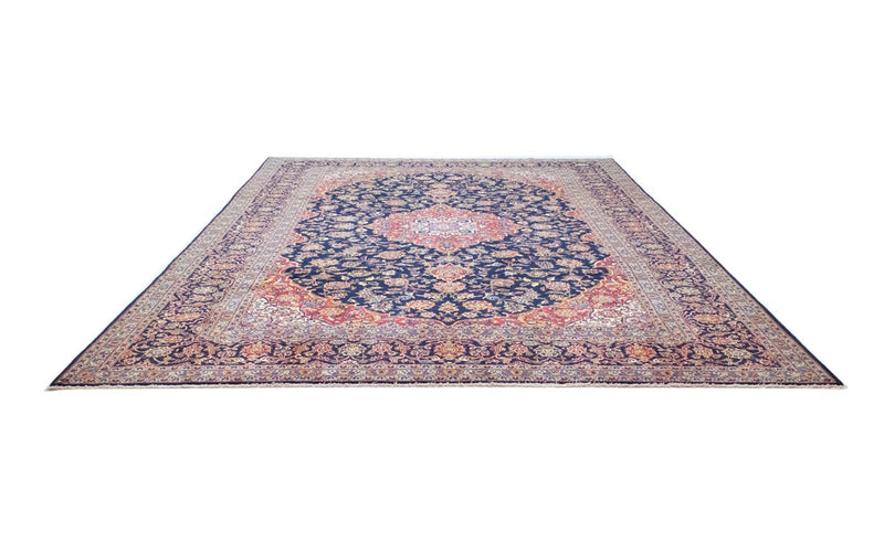 Tapis persan - Keshan - 396 x 287 cm - bleu