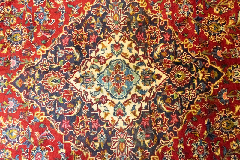 Tapis persan - Keshan - 401 x 294 cm - rouge