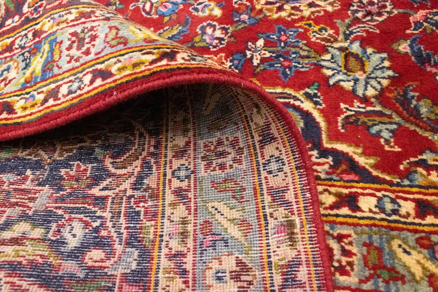 Tapis persan - Keshan - 401 x 294 cm - rouge