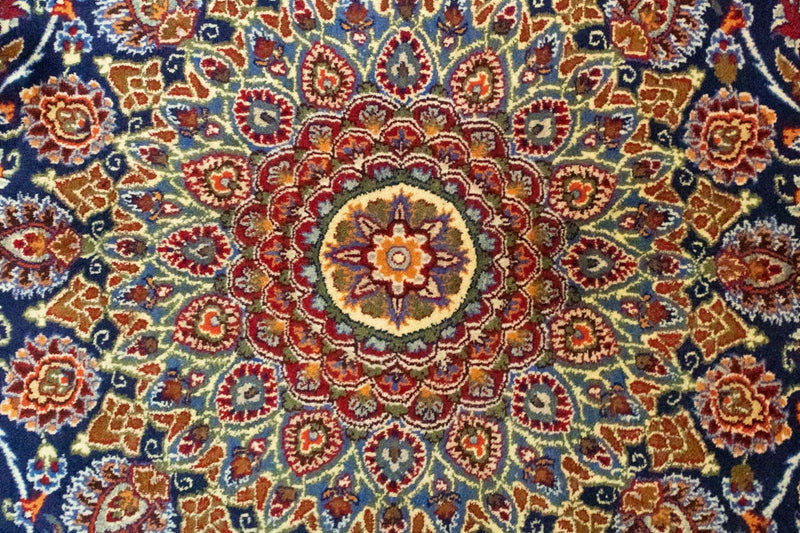 Tapis persan - Classique - 395 x 295 cm - bleu