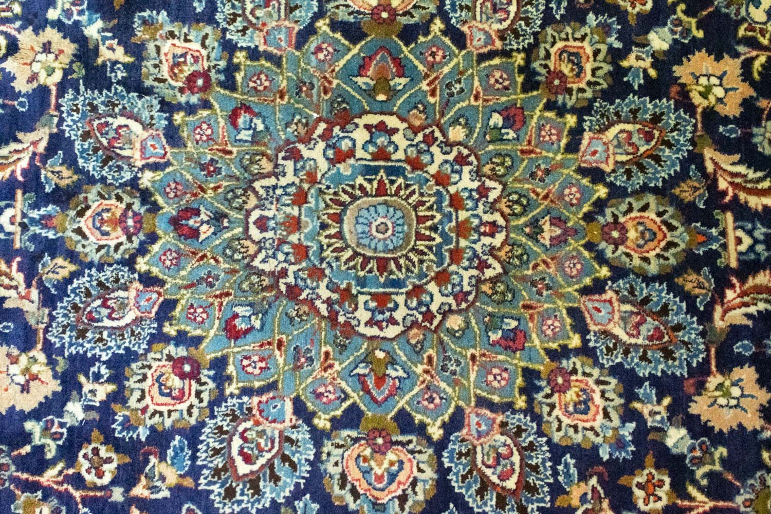 Tapis persan - Classique - 411 x 298 cm - bleu