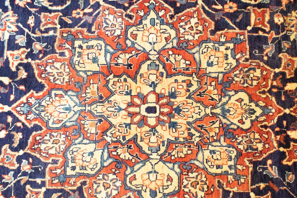 Tapis persan - Classique - 370 x 277 cm - bleu