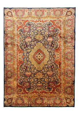 Tapis persan - Classique - 397 x 292 cm - bleu