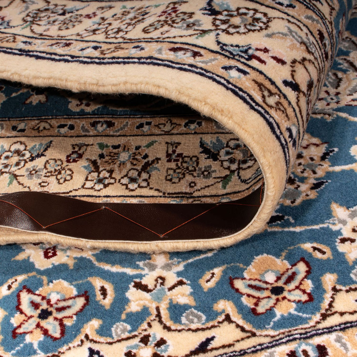 Tapis persan - Nain - Royal - 151 x 106 cm - bleu foncé