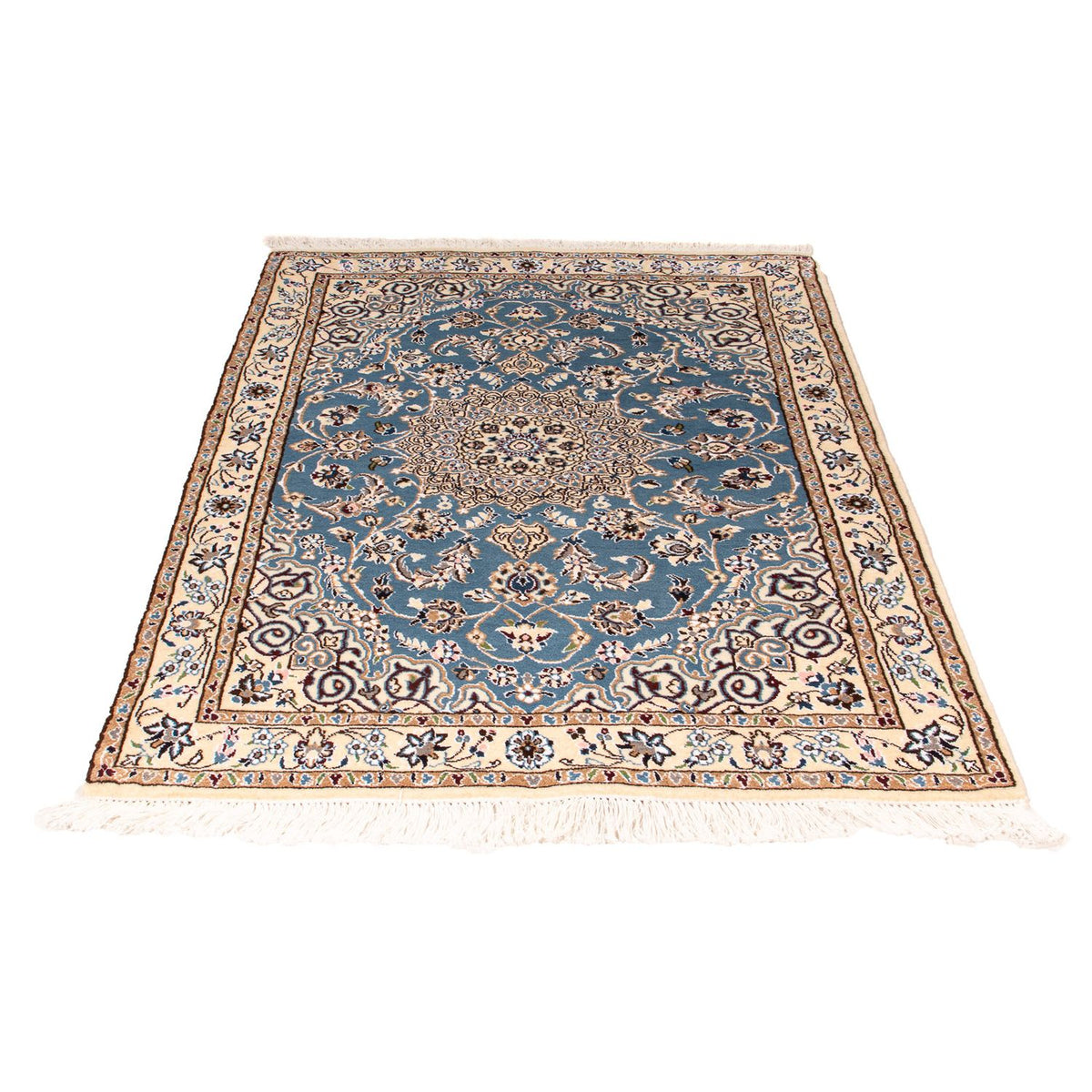 Tapis persan - Nain - Royal - 148 x 98 cm - bleu foncé