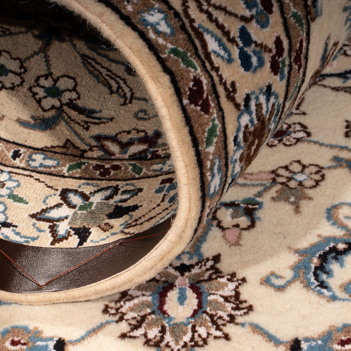 Tapis persan - Nain - Royal - 148 x 96 cm - beige