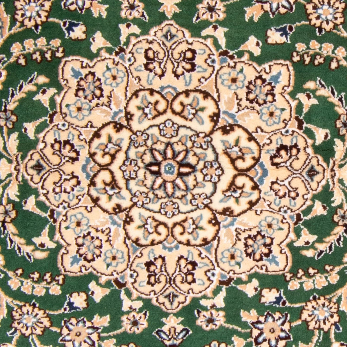 Tapis persan - Nain - Royal - 147 x 98 cm - vert