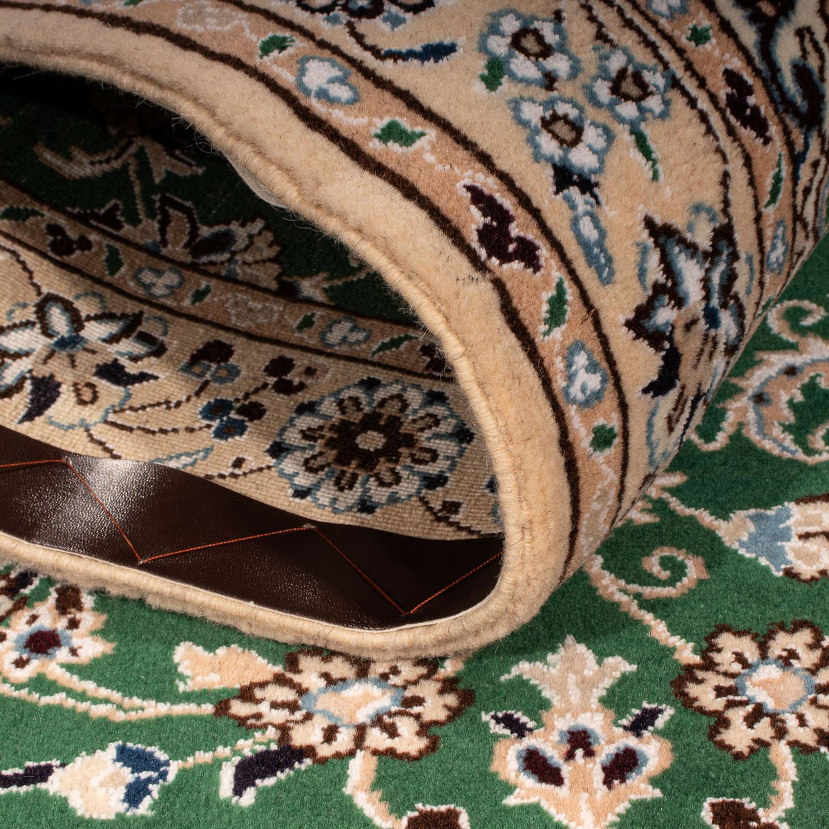 Tapis persan - Nain - Royal - 147 x 98 cm - vert