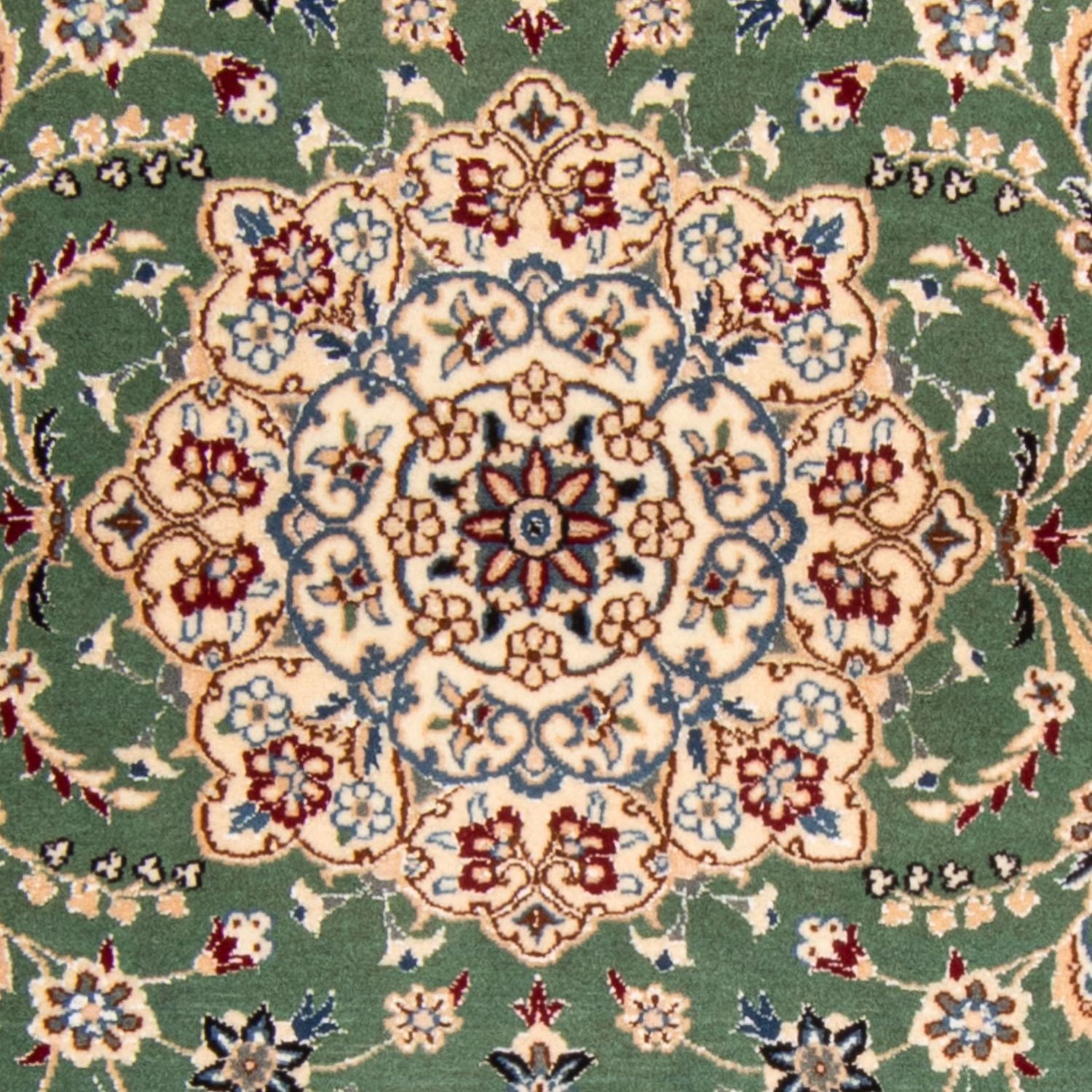 Tapis persan - Nain - Royal - 152 x 100 cm - vert