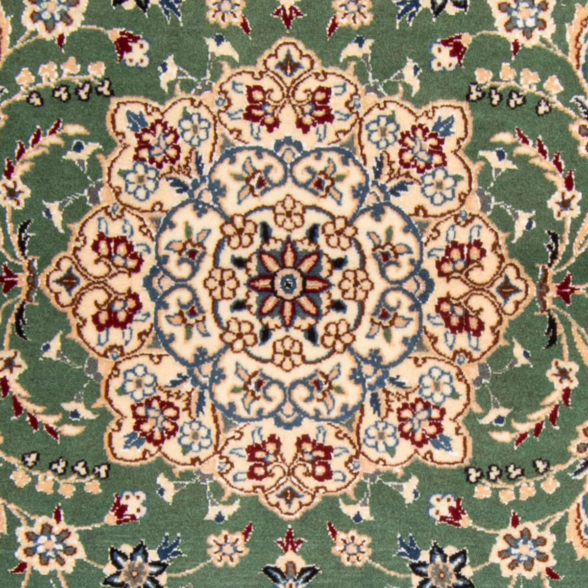 Tapis persan - Nain - Royal - 152 x 100 cm - vert