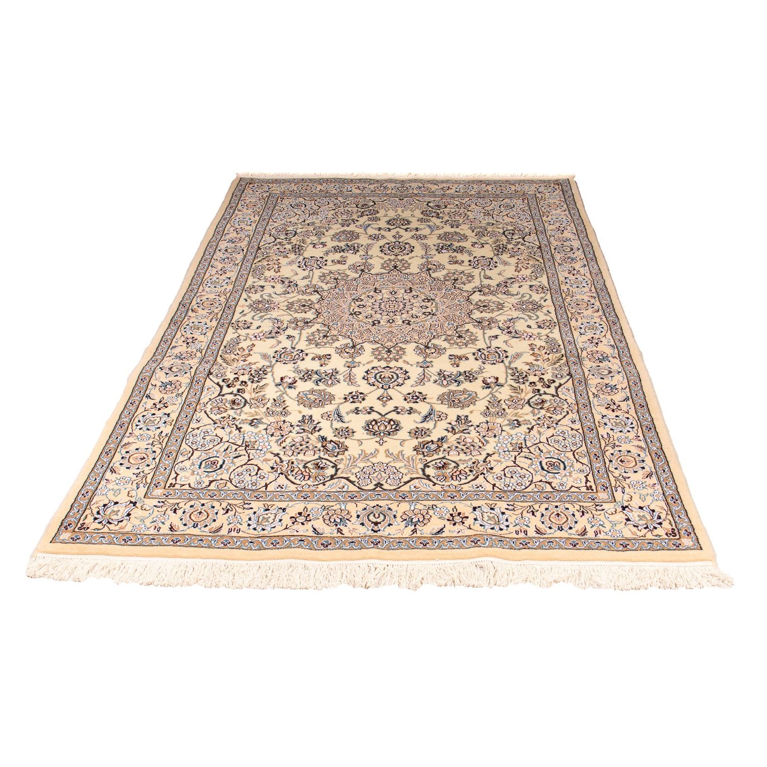 Tapis persan - Nain - Royal - 227 x 135 cm - beige