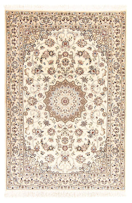 Tapis persan - Nain - Royal - 204 x 135 cm - beige
