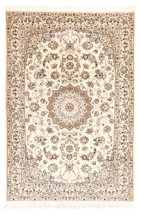 Tapis persan - Nain - Royal - 204 x 135 cm - beige