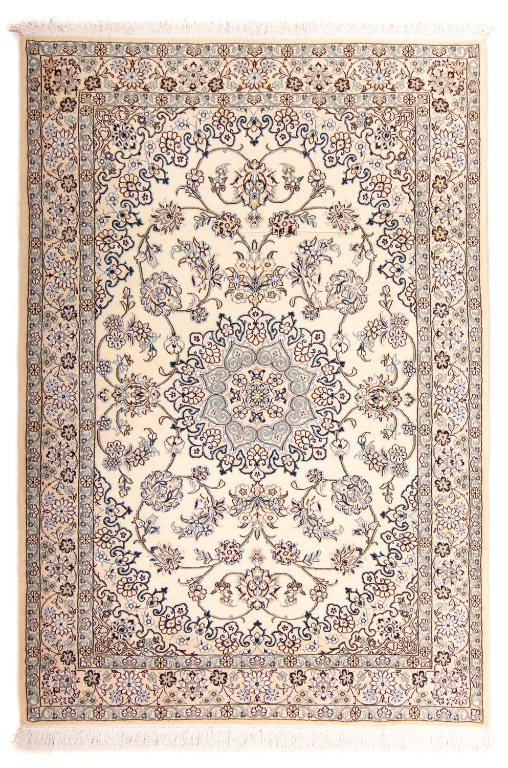 Tapis persan - Nain - Royal - 212 x 137 cm - beige