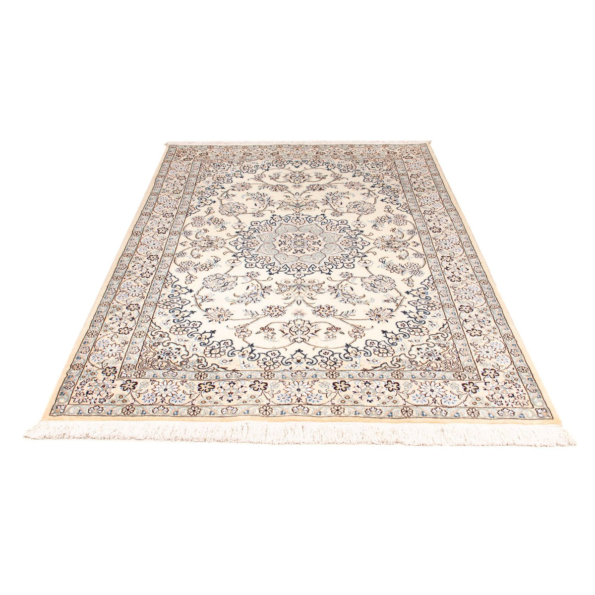 Tapis persan - Nain - Royal - 212 x 137 cm - beige