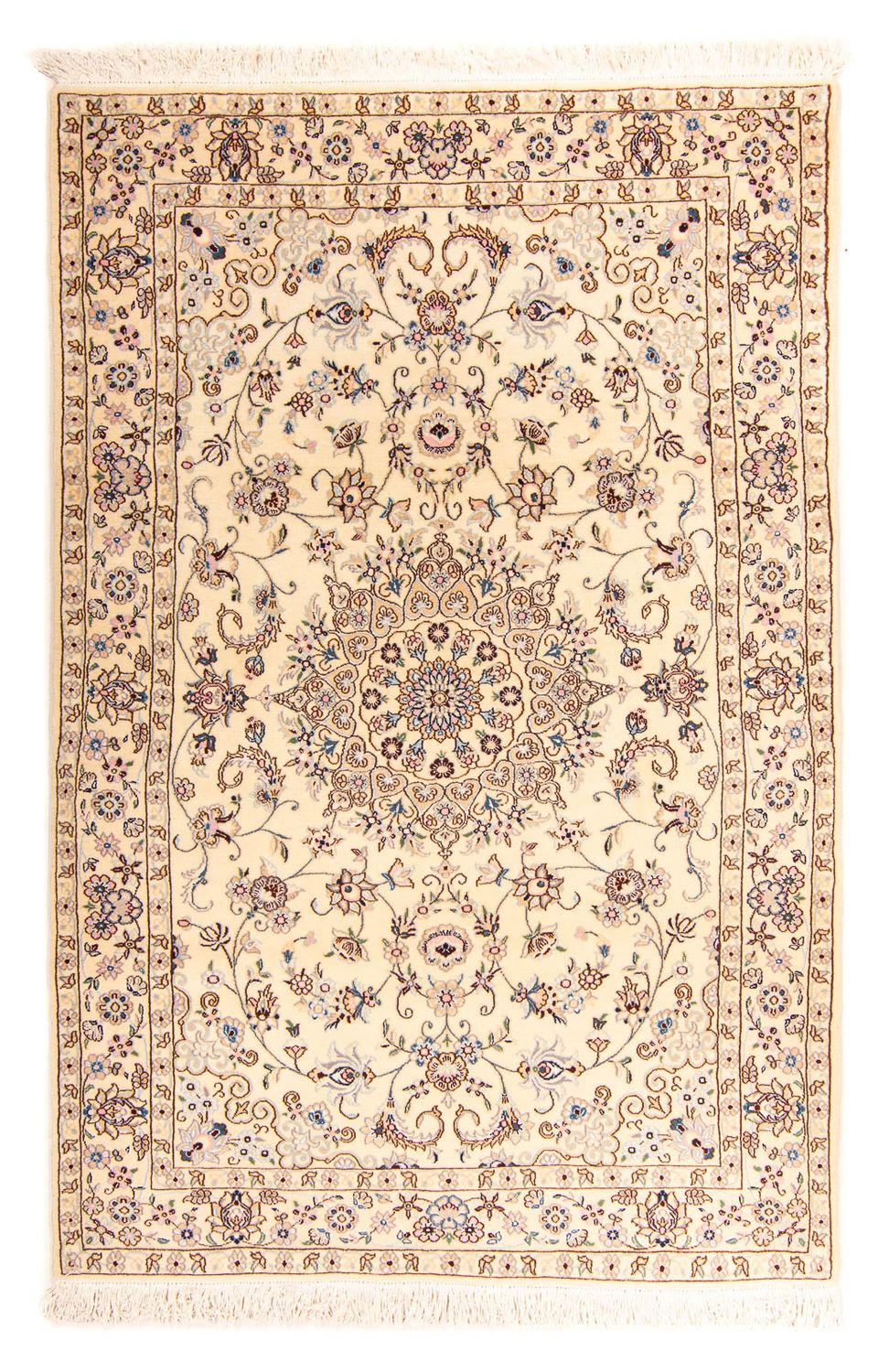 Tapis persan - Nain - Royal - 212 x 132 cm - beige