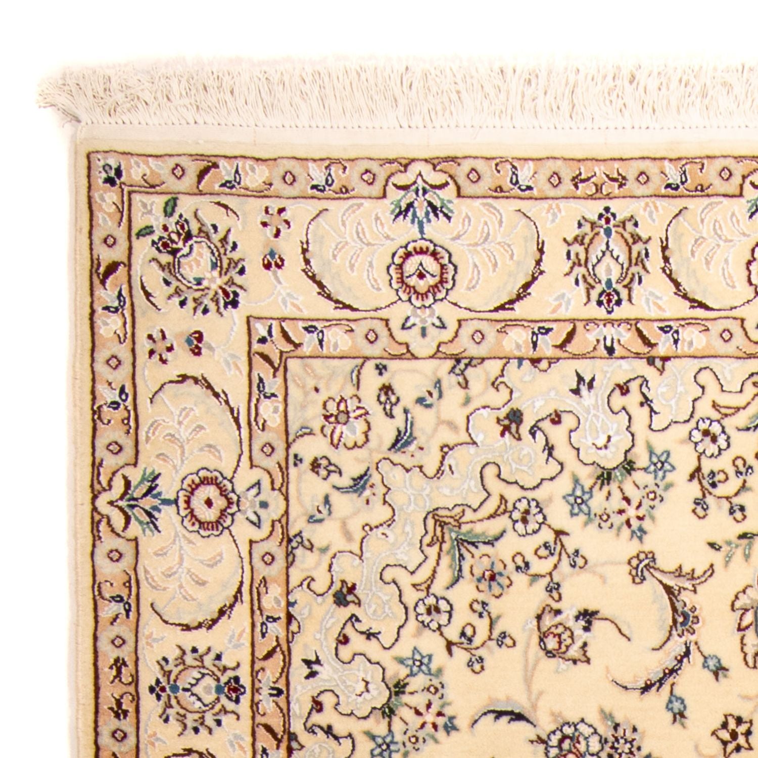 Tapis persan - Nain - Royal - 211 x 127 cm - beige